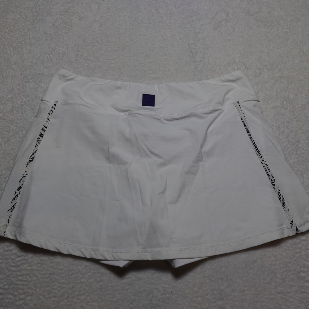 Fila Foul Line Skort Women Large White Tennis Athletic Skirt TW118258 NWT